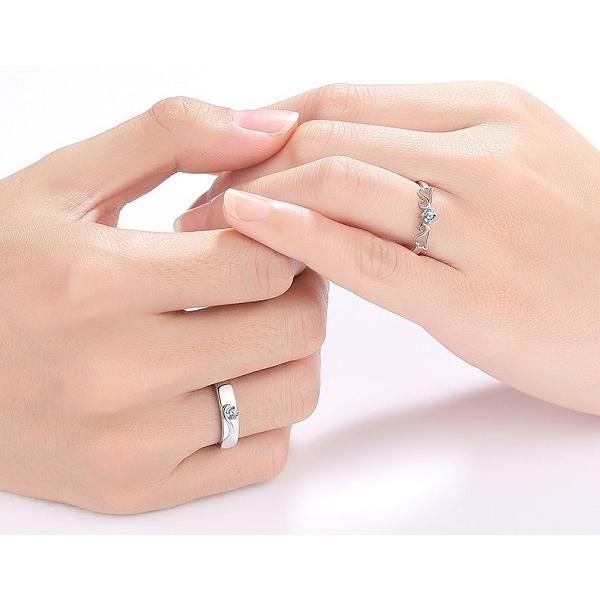 断捨離　指輪　レディースアクセサリー　美品 RainbowGirl ペアリング 指輪 一粒ダイヤ 天使の羽 フリーサイズ