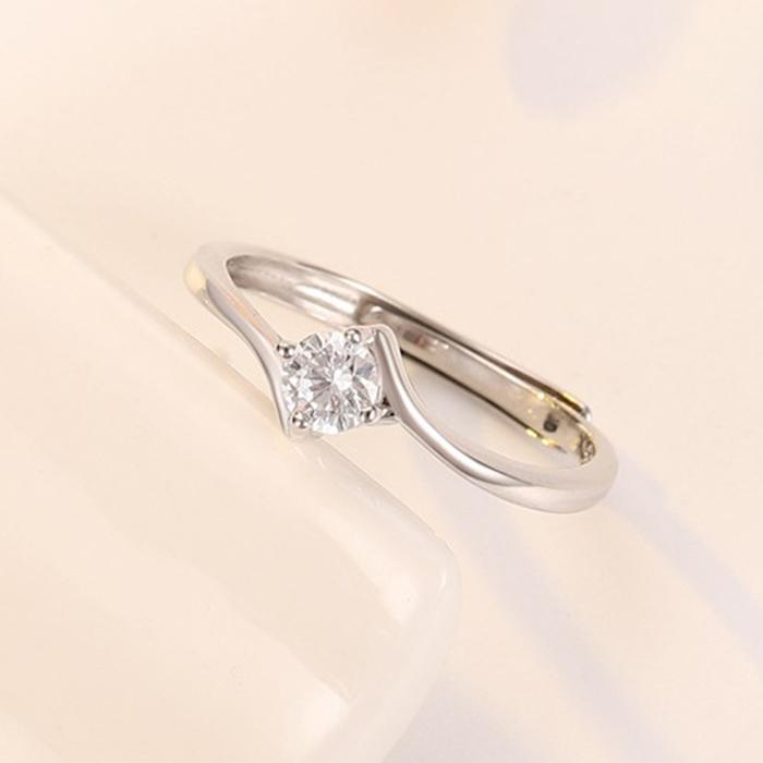 RainbowGirl 指輪 レディース 一粒ダイヤ 0.25カラット 婚約指輪 S