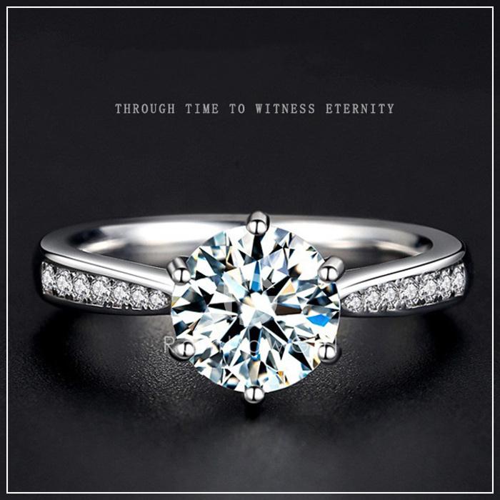 永遠の輝き✨１カラット✨ダイヤモンド ✨リング✨約15号✨プラチナ✨指輪 プラチナ鑑定書付ダイヤモンドリング（0.08カラット）(RKR034
