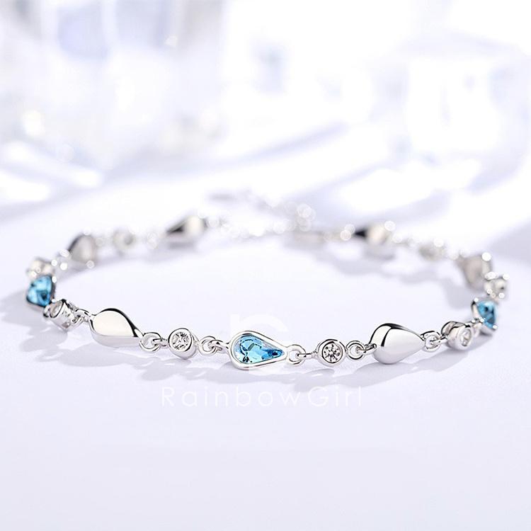 RainbowGirl（アクセサリー） ブレスレット レディース ダイヤ ブルー