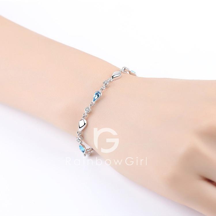 RainbowGirl（アクセサリー） ブレスレット レディース ダイヤ ブルー