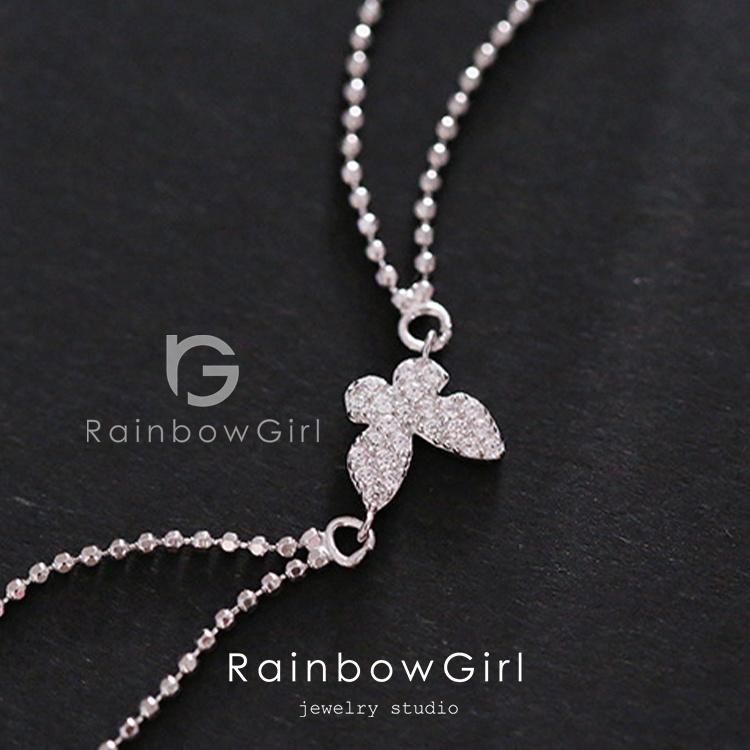 No,539 蝶デザイン♡トルマリン2連ブレスレット No,539 蝶デザイン♡トルマリン2連ブレスレット