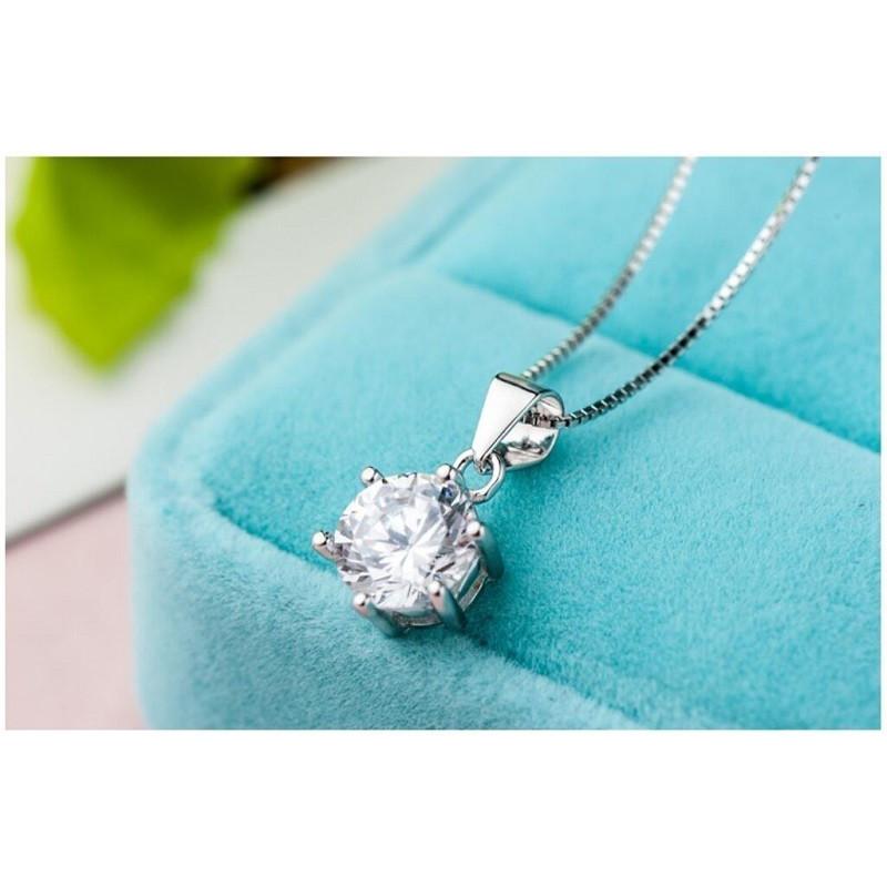 ネックレス レディース 1カラット 一粒ダイヤ 大粒 ペンダントトップ