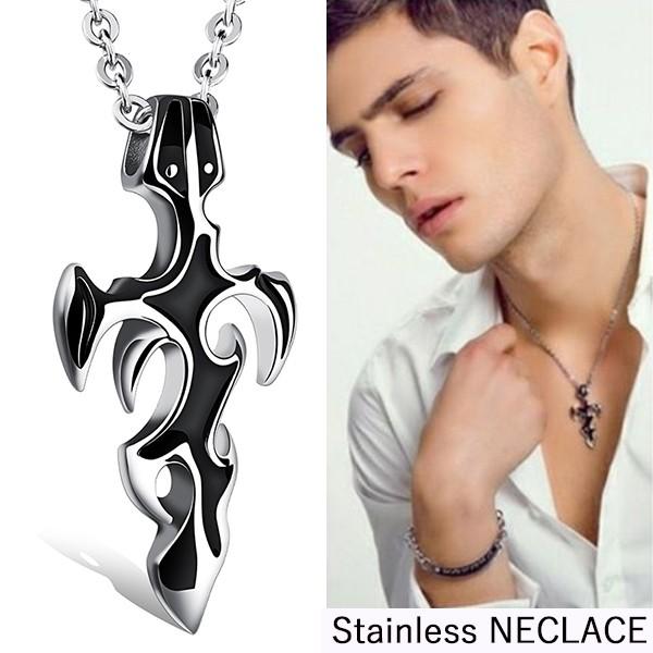 ネックレス メンズ ステンレス クロス 紋章 シルバー ゴールド ブラック チェーン付き メンズアクセサリー 男性 人気 彼氏 息子 プレゼント Ys S021 Eslimes 通販 Yahoo ショッピング