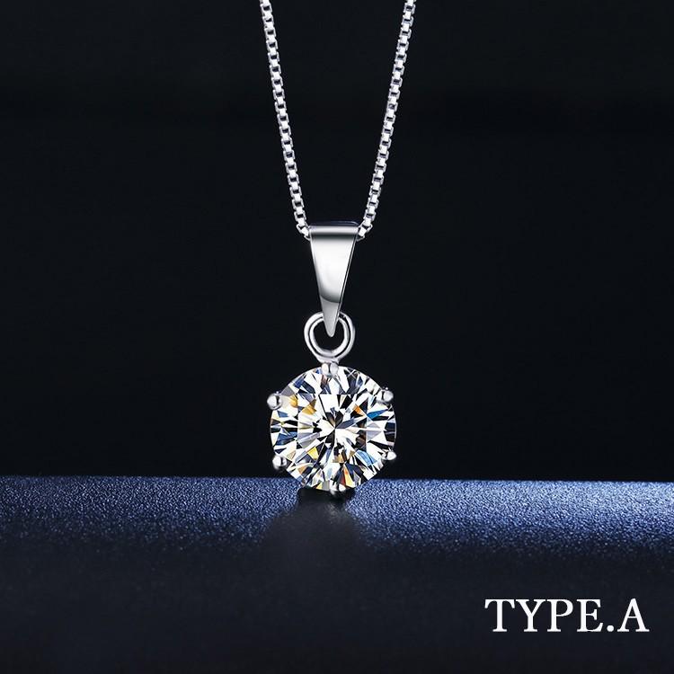 ネックレス レディース 誕生日プレゼント 大粒1.25ct 一粒 リング キューブ ハート 女性 誕生日お祝い 30代 40代 50代 人気 母の日の画像