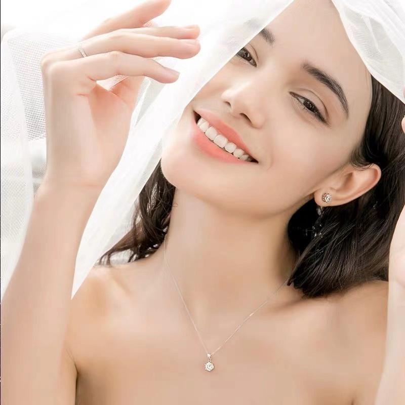 ネックレス レディース 誕生日プレゼント 大粒1.25ct 一粒 リング キューブ ハート 女性 誕生日お祝い 30代 40代 50代 人気 母の日の画像