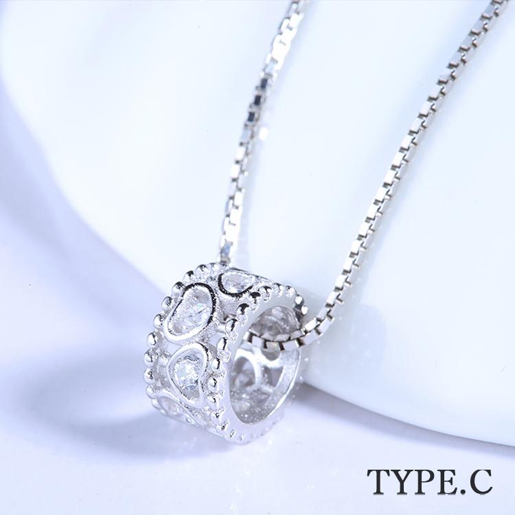 ネックレス レディース 誕生日プレゼント 大粒1.25ct 一粒 リング キューブ ハート 女性 誕生日お祝い 30代 40代 50代 人気 母の日の画像