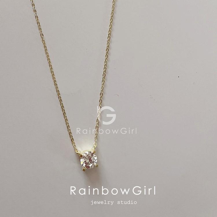 RainbowGirl(アクセサリー) ネックレス レディース 一粒 CZ RainbowGirl(アクセサリー) ネックレス レディース 一粒 CZ