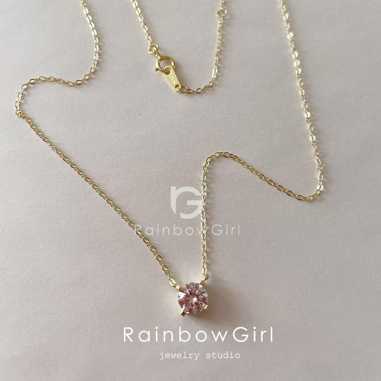 RainbowGirl(アクセサリー) ネックレス レディース 一粒 CZ RainbowGirl(アクセサリー) ネックレス レディース 一粒 CZ
