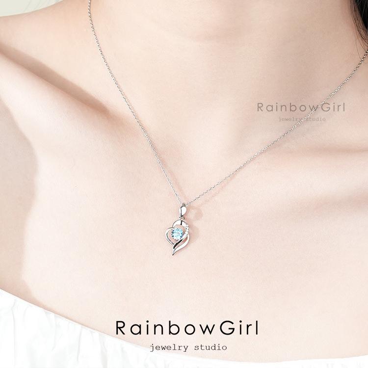 RainbowGirl ネックレス レディース キティ Kitty 猫 しずく リング