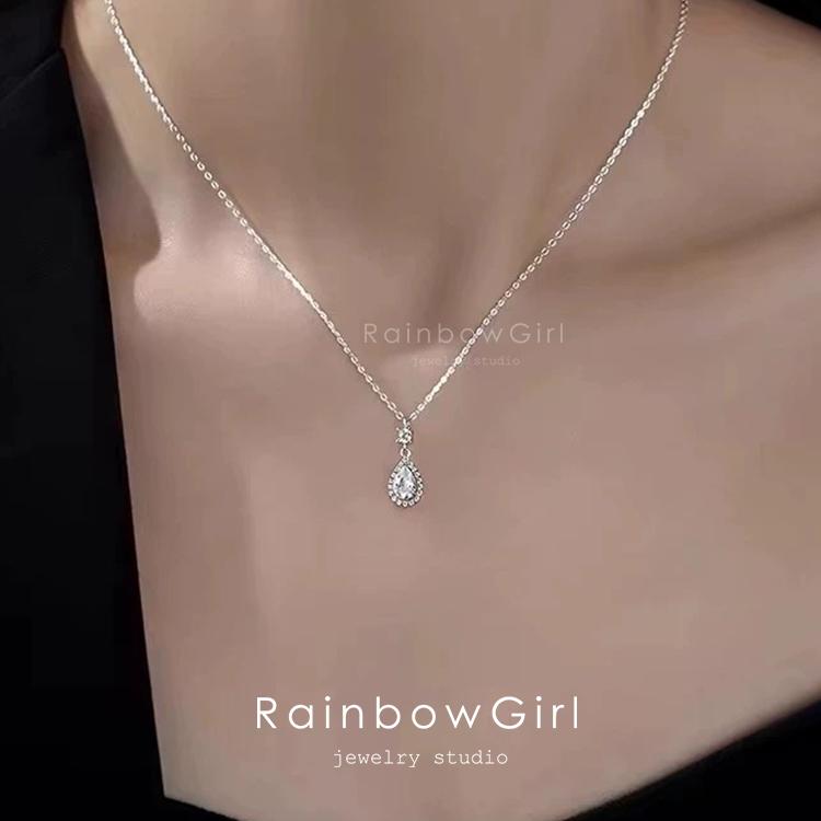 ネックレス レディース しずく 雫 ドロップ シンプル アレルギー対応 シルバー925 プラチナ仕上げ 誕生日プレゼント 女性 妻 嫁 娘 人気_7