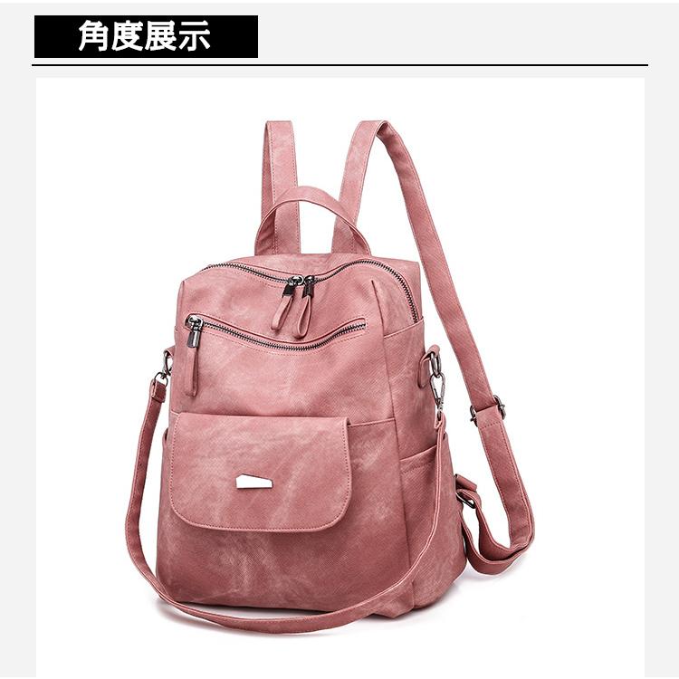 ショルダーバッグ リュック レディース 3way おしゃれ PU かわいい 大人 大容量 リュックサック 通勤 革 通学 女子 学生 | ホームアイホーム | 07