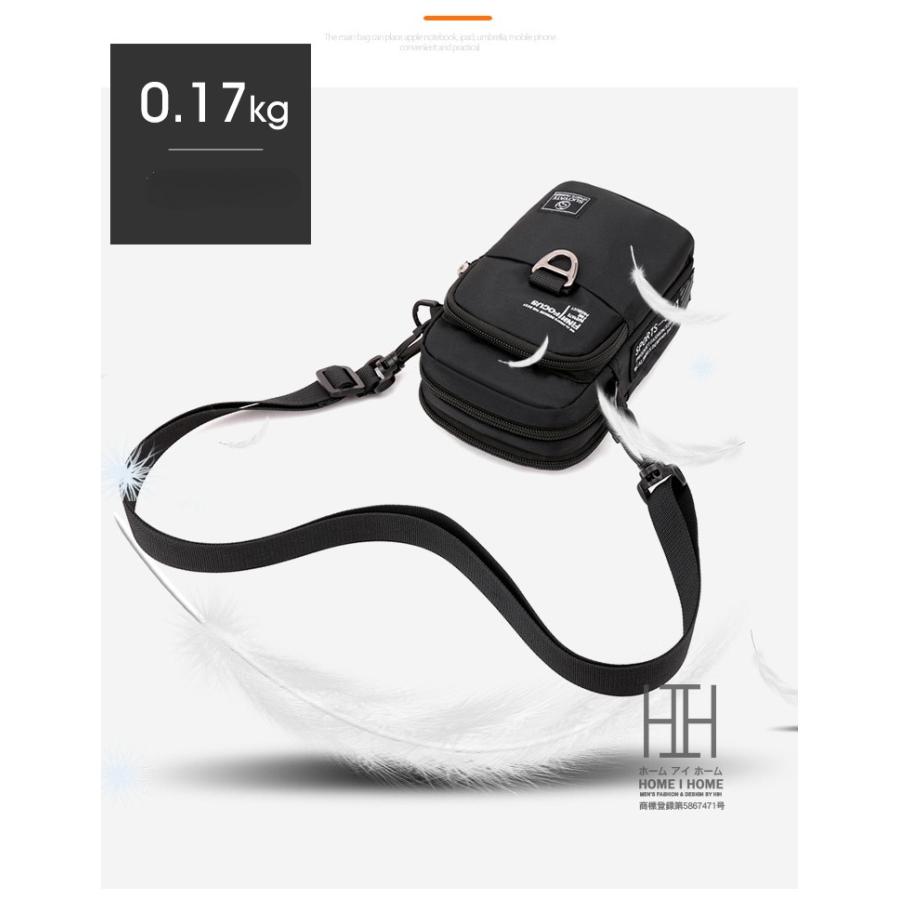 ショルダーバッグ 2WAY メンズ ポーチ レディース ミニショルダーバッグ サコッシュ ワンショルダーバッグ 黒 斜め掛け ミニ 鞄 メンズバッグ | ホームアイホーム | 10