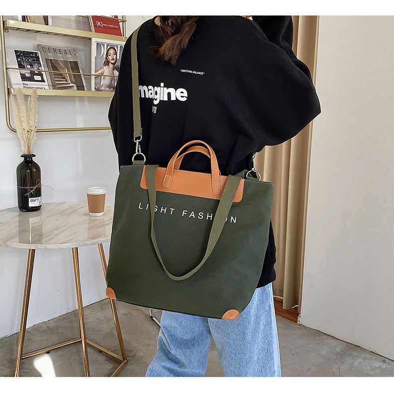 ショルダーバッグ トートバッグ カバン プリント レディース 無地 A4 切り替え 通勤バッグ 通学 旅行 布 シンプル 肩掛け かわいい ビジネス カジュアル | ホームアイホーム | 19