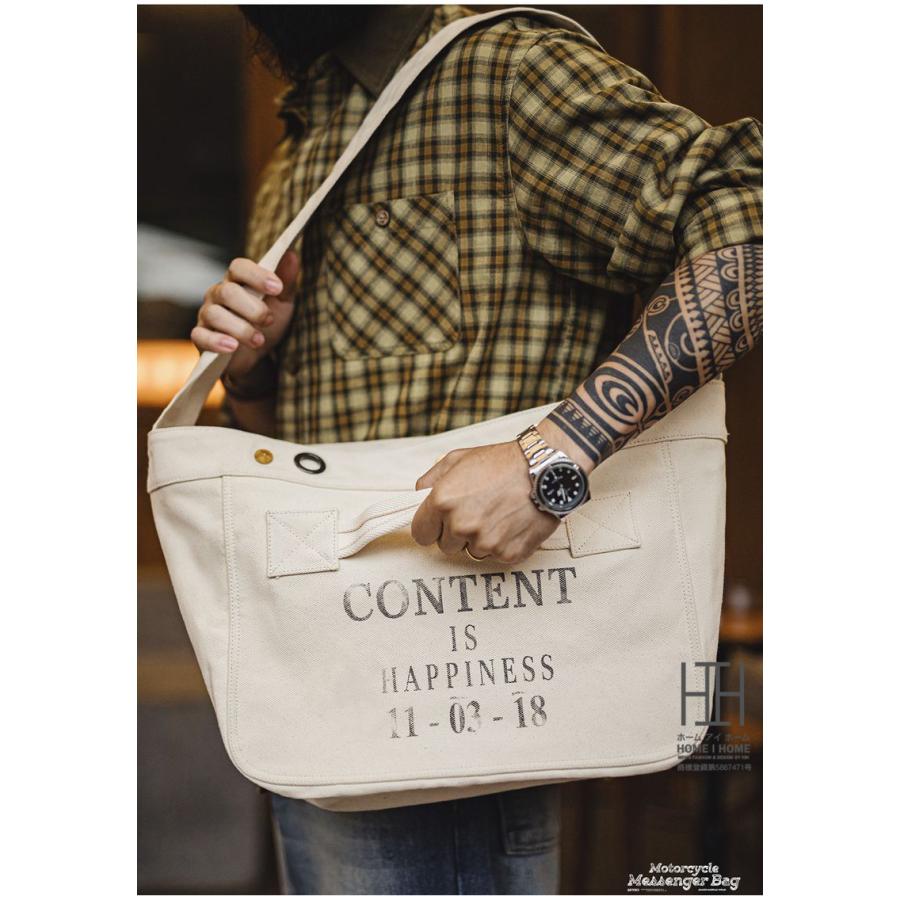 メッセンジャーバッグ 帆布 ビッグショルダーバッグ メンズ プリント 大容量 キャンバストート キャンバス トートバッグ 斜めがけバッグ 大きめ A4 おしゃれ | ホームアイホーム | 09