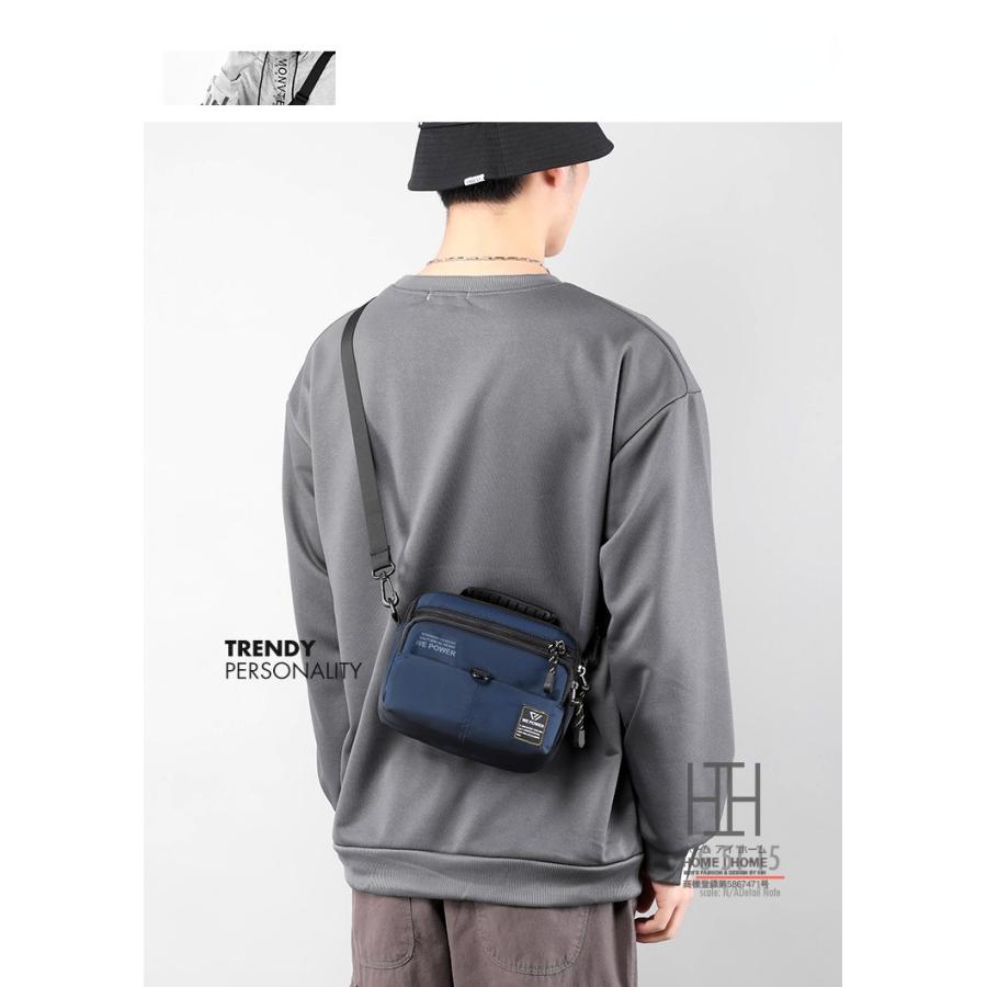 ウエストポーチ 2WAY ショルダーバッグ 撥水 メンズ レディース ミニショルダーバッグ サコッシュ 斜め掛け ミニ 鞄 メンズバッグ 黒 | ホームアイホーム | 06