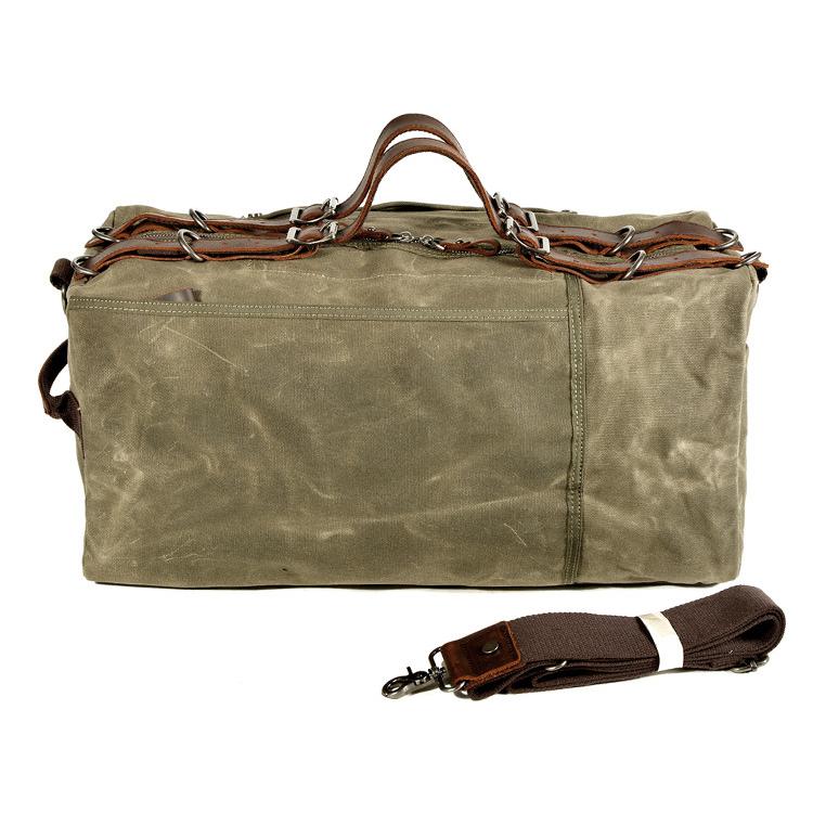 防水オイルワックスキャンバス 超目玉 ボストンバッグ 2WAY 大容量 頑丈 バッグ メンズ ショルダーバッグ ミリタリー 機内持ち込み可能 短期出張 旅行 | ホームアイホーム | 16