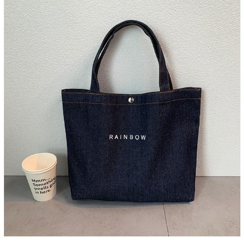 手提げ トートバッグ デニムシャツ 無地 マグネット留め 帆布 おしゃれ レディース カジュアル かわいい ミニトートバッグ キャンバス | ホームアイホーム | 13