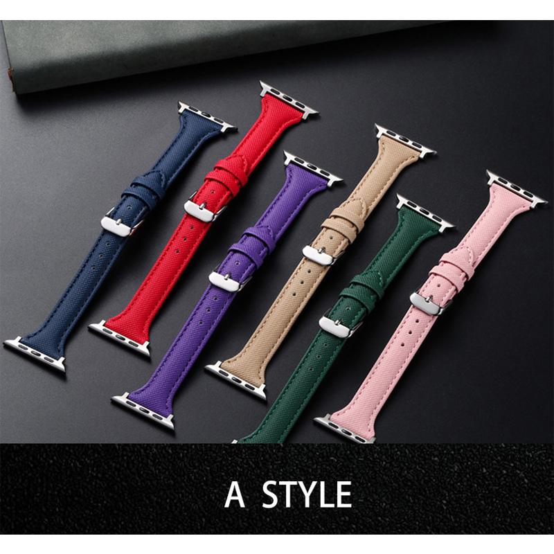 バンド APPLEWATCH レザー 本革 ウォッチバンド 牛革 ベルト交換 オイルレザー 撥水 通気 ビジネス 装着簡単 カラフル シンプル ウォッチベルト | ブランド登録なし | 05