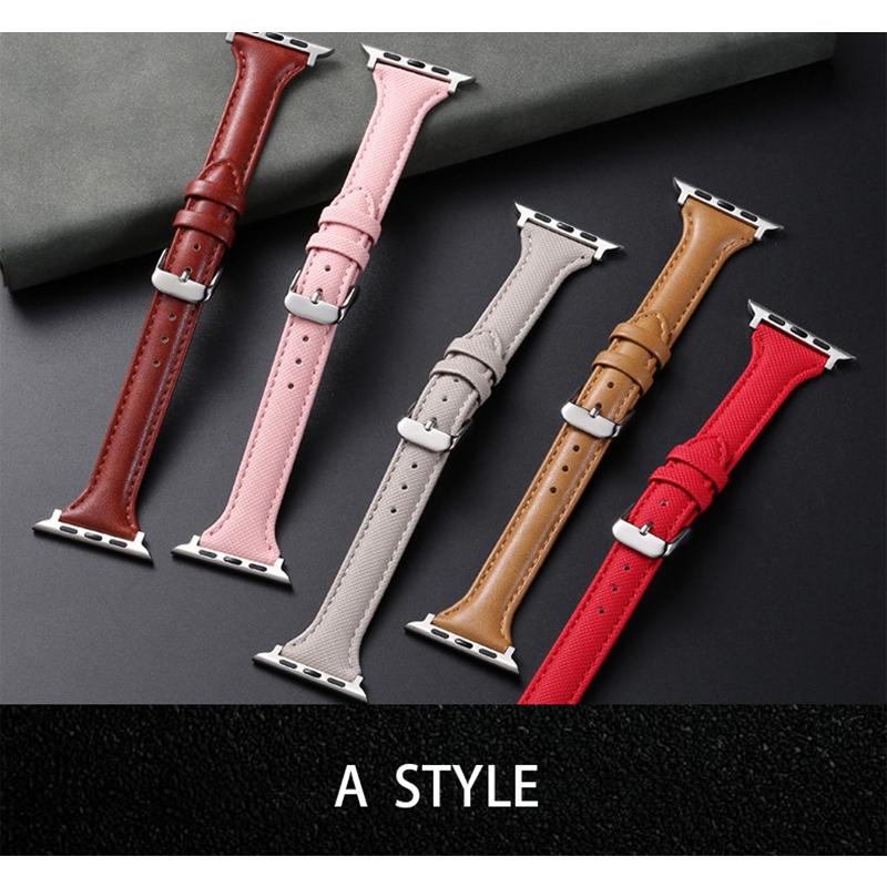 バンド APPLEWATCH レザー 本革 ウォッチバンド 牛革 ベルト交換 オイルレザー 撥水 通気 ビジネス 装着簡単 カラフル シンプル ウォッチベルト | ブランド登録なし | 06