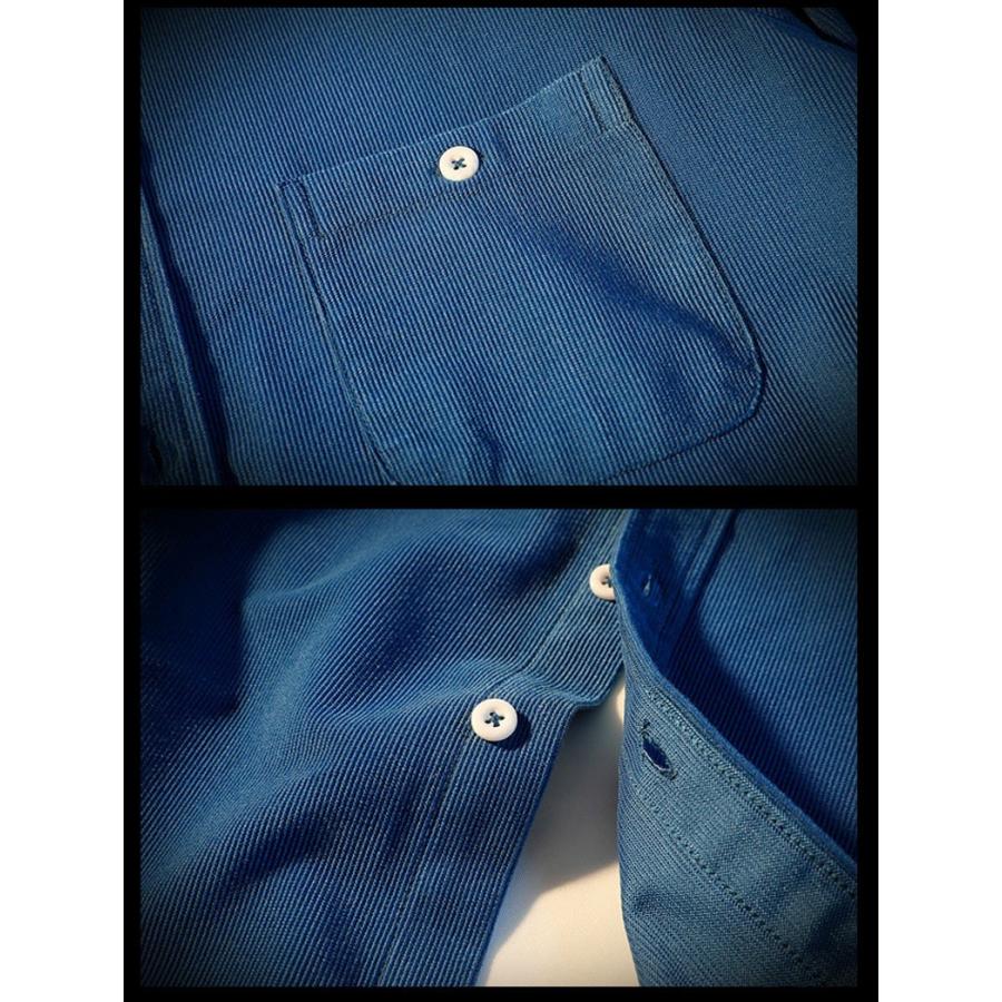 コーデュロイシャツ メンズ 無地 長袖 ボタンダウンシャツ ポケット付き コール天 スリム 細身 春 秋 冬 ビジネスシャツ カジュアルシャツ 通勤 通学 | ホームアイホーム | 16