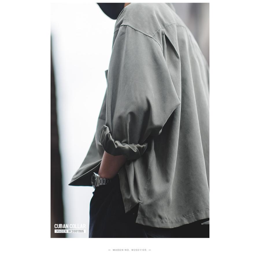 ホームアイホーム キューバシャツ 開襟シャツ シャツ メンズ