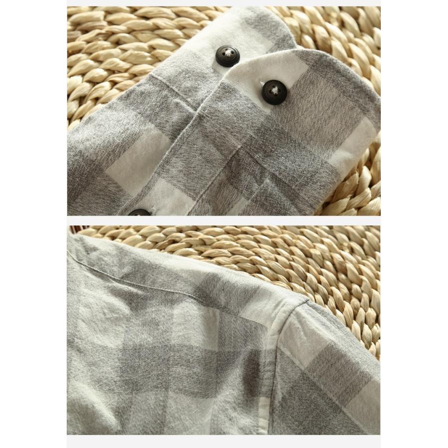 チェックシャツ メンズ 長袖 メンズシャツ メンズ長袖シャツ カジュアルシャツ 柄シャツ チェック柄 スリム おしゃれ カラー配色 アメカジ 柔らかい 春 秋 冬 | ホームアイホーム | 12