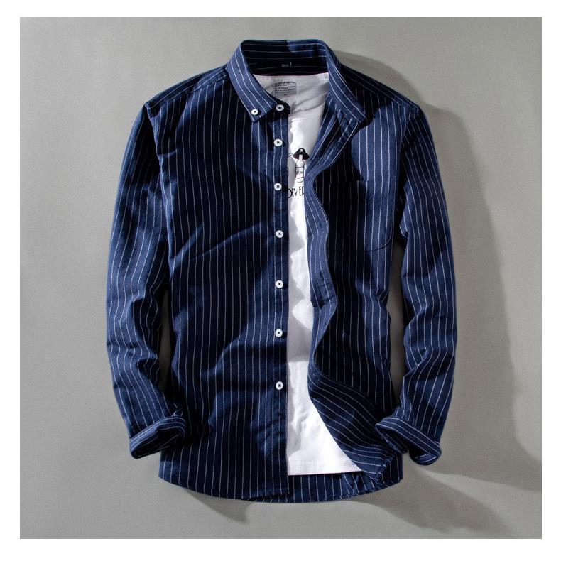 A.PRESSE ストライプ オックスフォード長袖シャツ A.PRESSE(アプレッセ) 21AW Stripe Regular Collar Shirt
