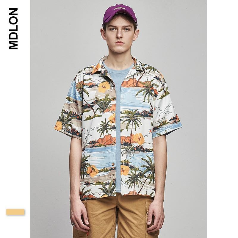 アロハシャツ 総柄シャツ メンズ 半袖 ハワイアンシャツ ビーチ 海 リゾート 旅行 ストレッチ オシャレ 夏 新作 Dcs6001 Justmode 通販 Yahoo ショッピング