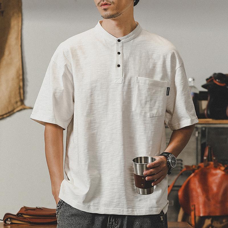 soloist 12ss ヘンリーネック ポロシャツ ヘンリーネックポロシャツ | erebos