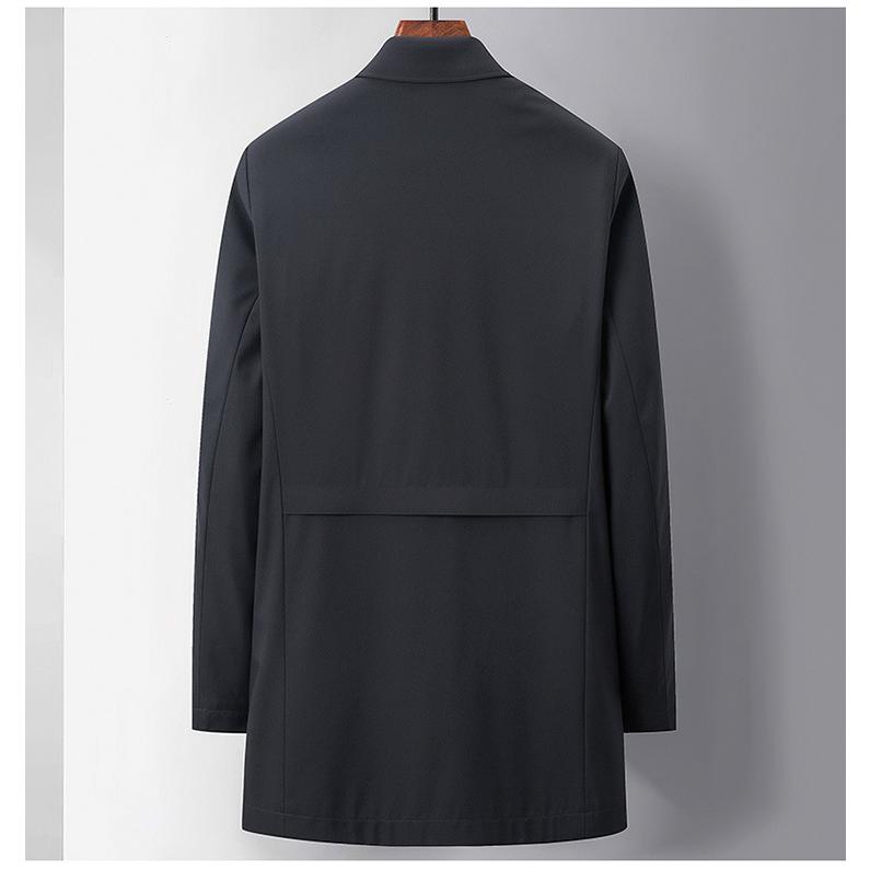 ステンカラーコート アウター メンズ チェスターコート ミドル丈 無地