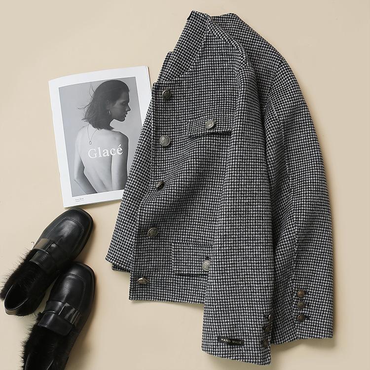 ホームアイホーム レディース 上品な雰囲気を堪能できる千鳥格子