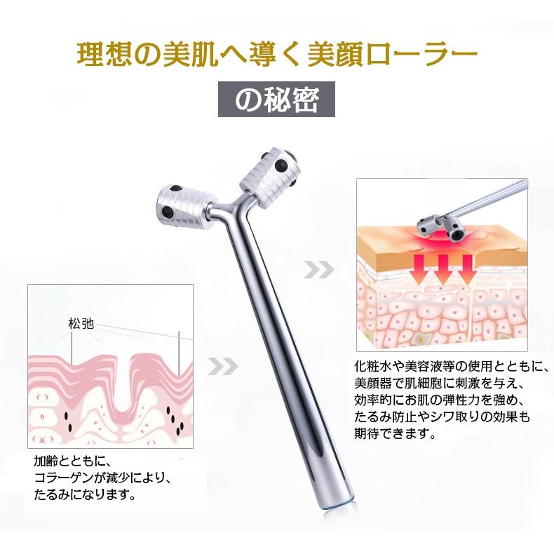 美顔器 美顔ローラー ローラー イオン ゲルマローラー ゲルマニウム