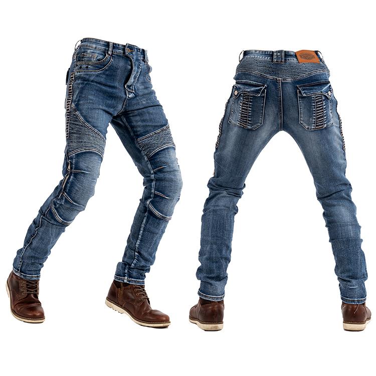 バイクパンツ デニムパンツ メンズ バイクウェア ストレッチ ユーズド