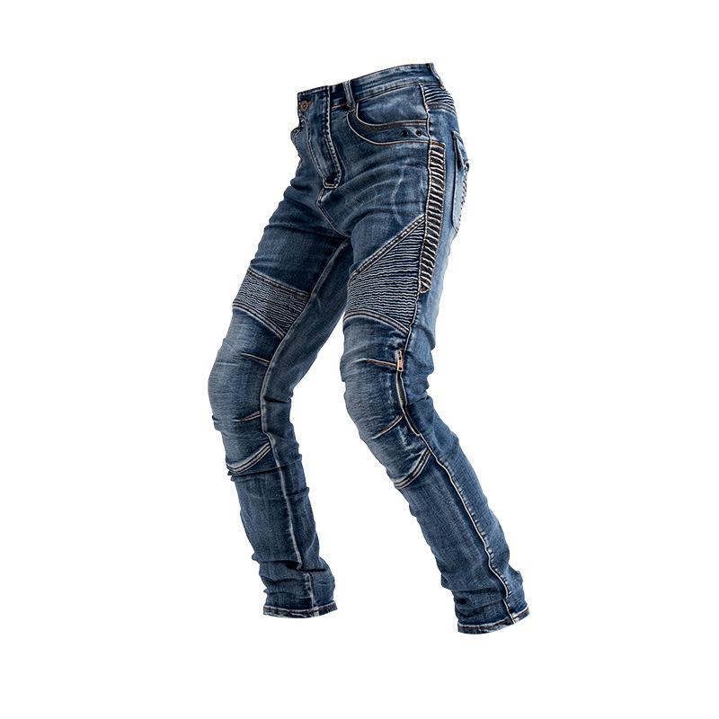 バイクパンツ デニムパンツ メンズ バイクウェア ストレッチ ユーズド加工 ライダーパンツ バイク用 膝パッド装備 耐磨 保護 アウトドア_8