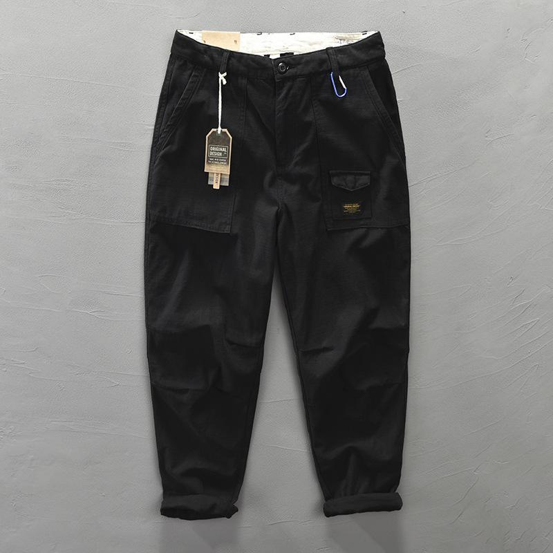 ホームアイホーム メンズ ロングパンツ テーパードパンツ