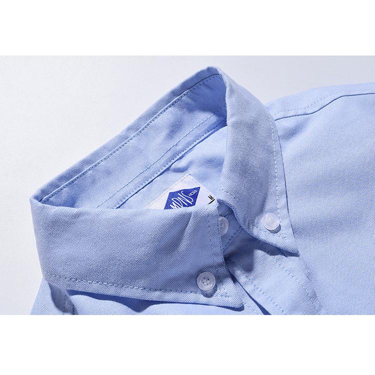 ボタンダウンシャツ シャツ メンズ 長袖 ビジネス ワンポイント おしゃれ プリント ポケット付き メンズシャツ 長袖シャツ カジュアル トップス 羽織り | ホームアイホーム | 15