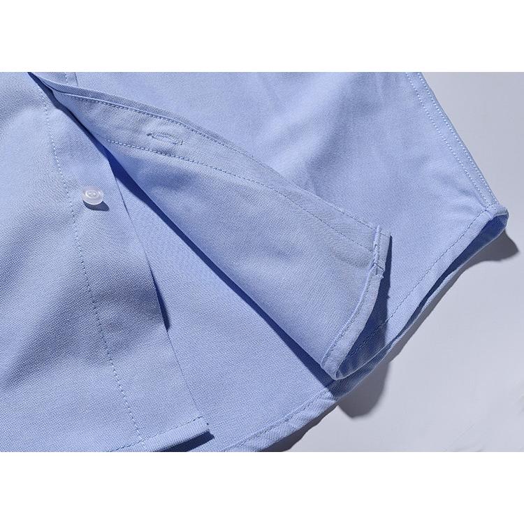 ボタンダウンシャツ シャツ メンズ 長袖 ビジネス ワンポイント おしゃれ プリント ポケット付き メンズシャツ 長袖シャツ カジュアル トップス 羽織り | ホームアイホーム | 19