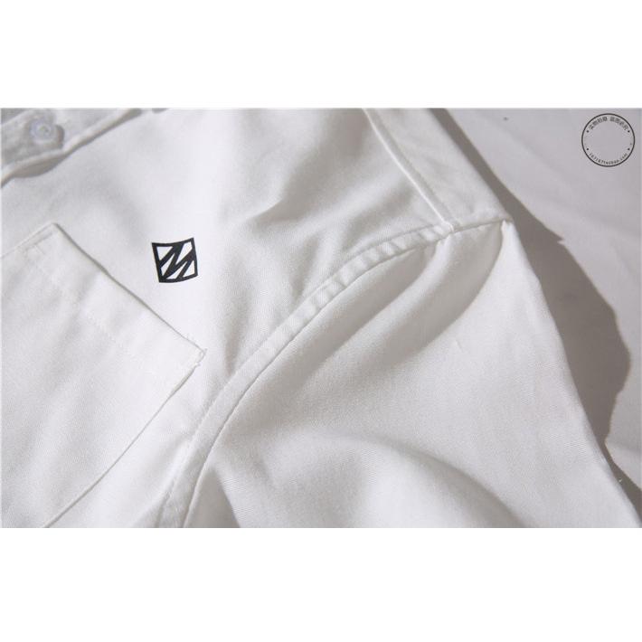 ボタンダウンシャツ シャツ メンズ 長袖 ビジネス ワンポイント おしゃれ プリント ポケット付き メンズシャツ 長袖シャツ カジュアル トップス 羽織り | ホームアイホーム | 10