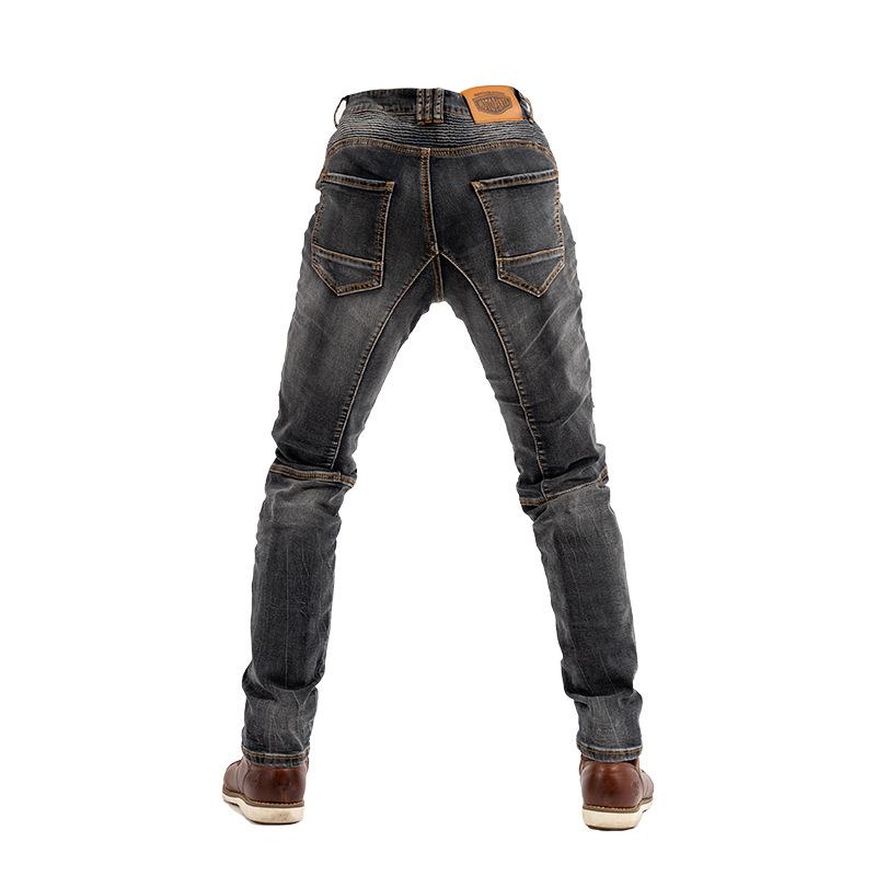 膝パッド装備 バイクパンツ 耐磨 デニムパンツ 保護 アウトドア ストレッチ メンズ ユーズド加工 バイクウェア バイク用 ライダーパンツ春 夏 秋服 冬服_8
