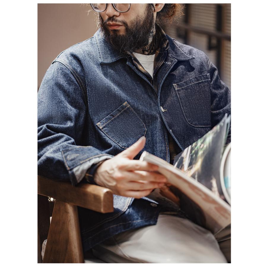 ホームアイホーム デニムジャケット シャツジャケット メンズ