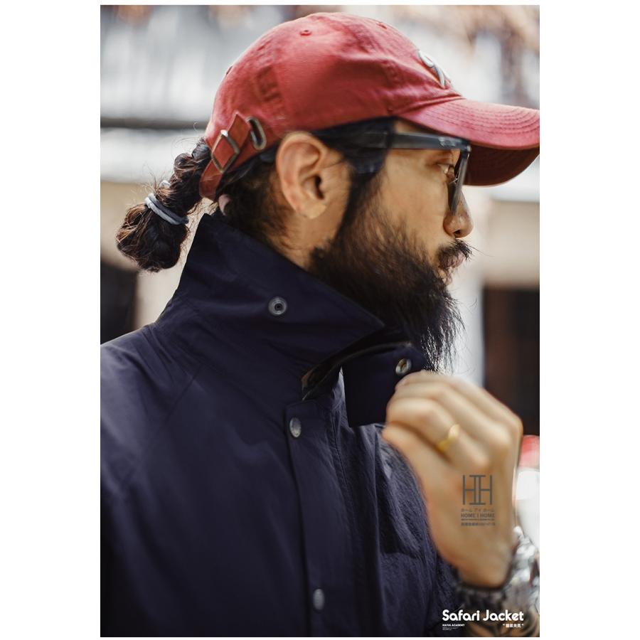 ホームアイホーム サファリジャケット ナイロンジャケット メンズ