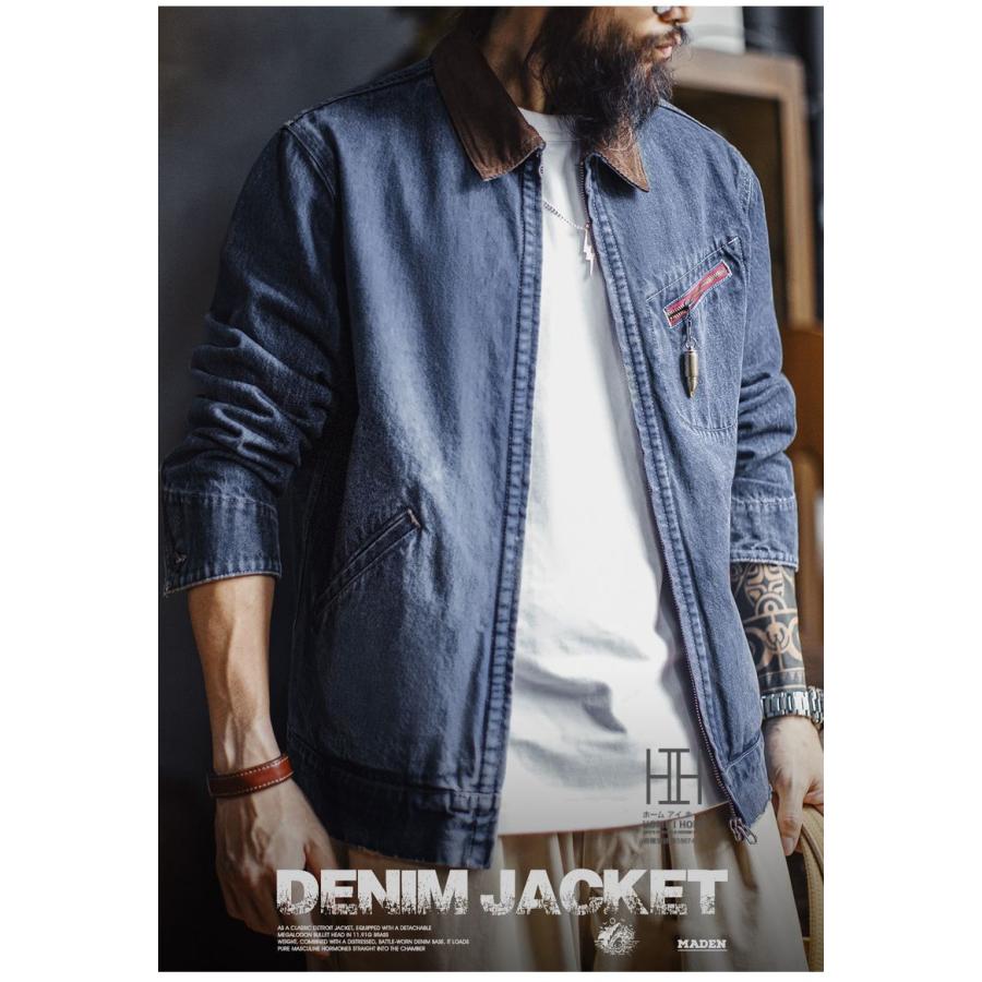 ホームアイホーム デトロイトジャケット デニムジャケット メンズ G