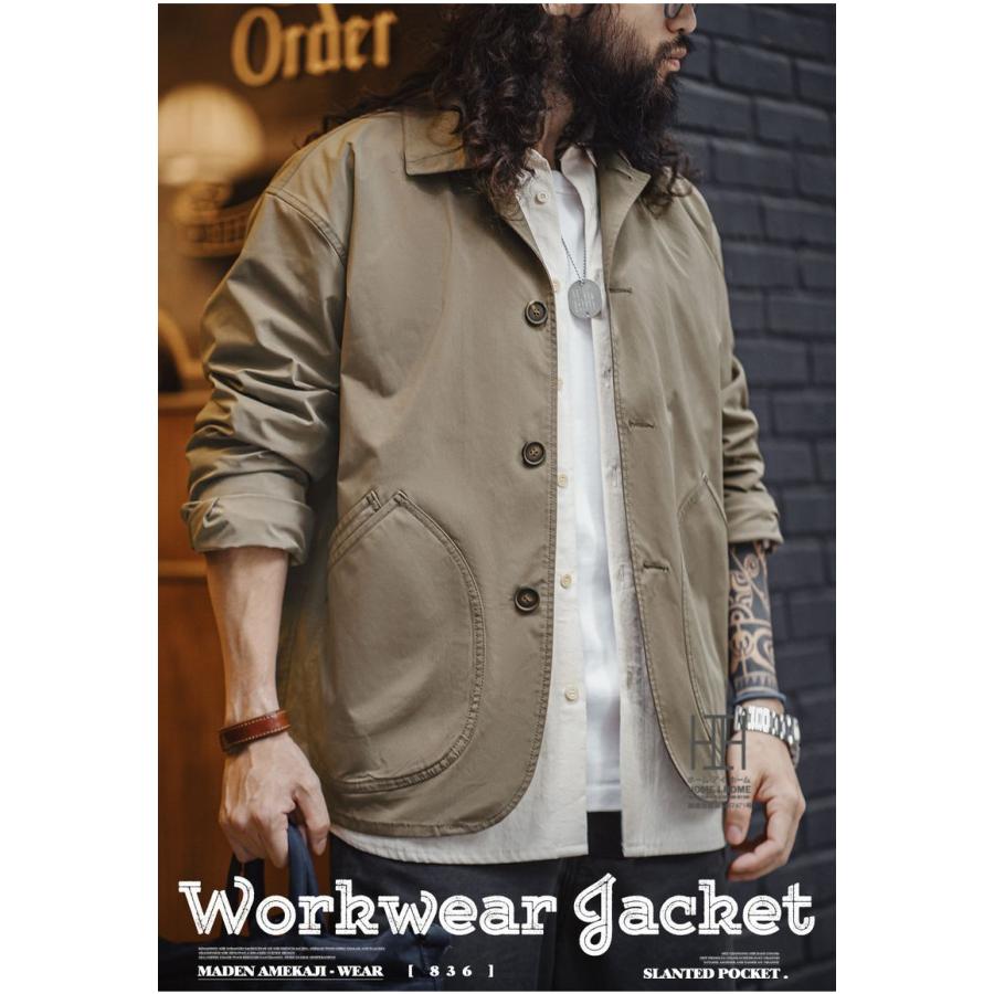 メンズ フレンチ ワークジャケット ホームアイホーム フレンチ ワークジャケット メンズ おしゃれ 大きい