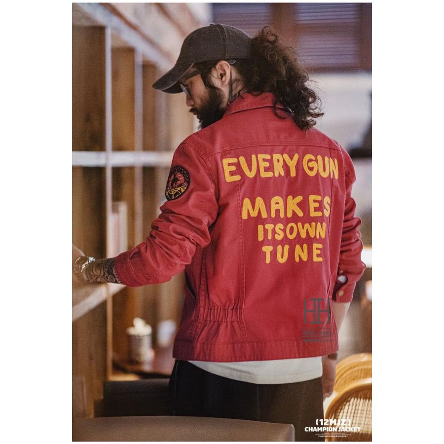 ホームアイホーム チャンピオンジャケット ジャケット メンズ レッド