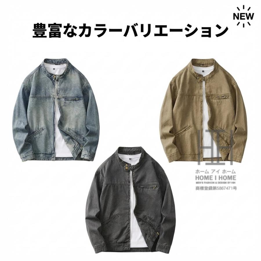ホームアイホーム デニムジャケット メンズ デトロイトジャケット ノー
