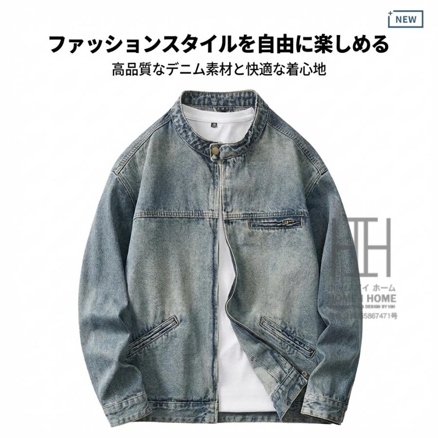 ホームアイホーム デニムジャケット メンズ デトロイトジャケット ノー