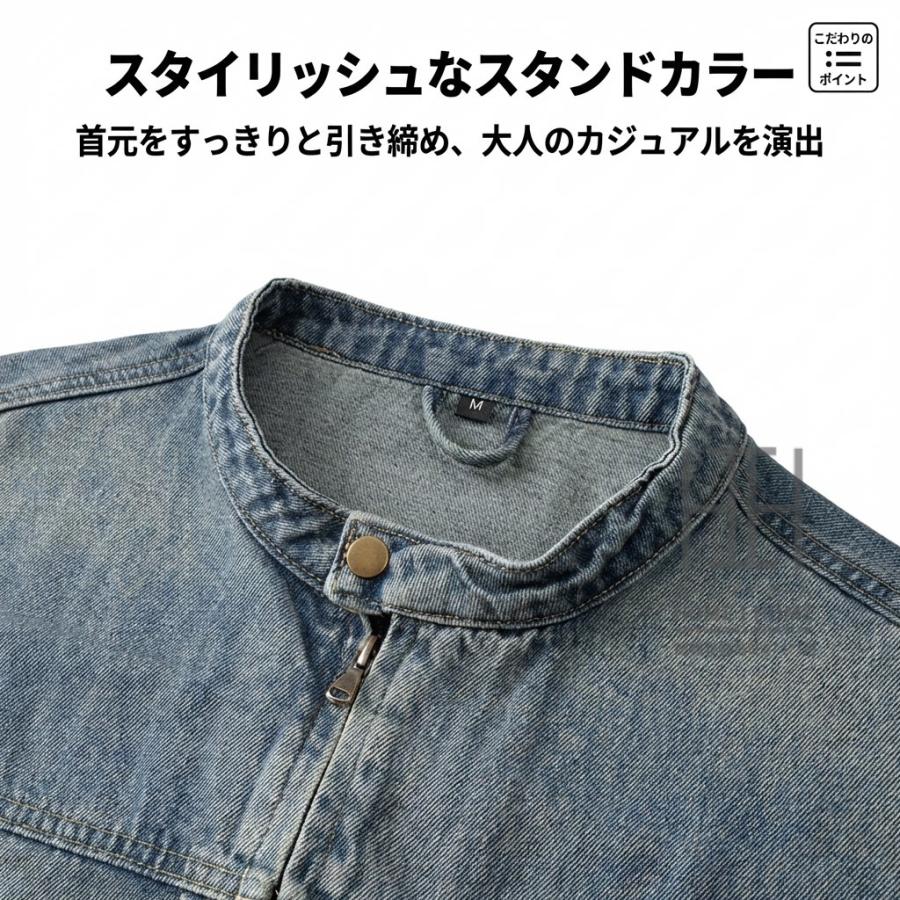 ホームアイホーム デニムジャケット メンズ デトロイトジャケット ノー