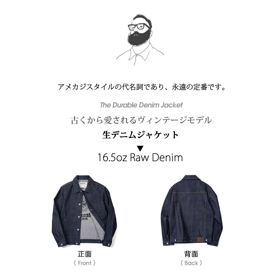 ホームアイホーム 生デニムジャケット デニムワークジャケット デニム