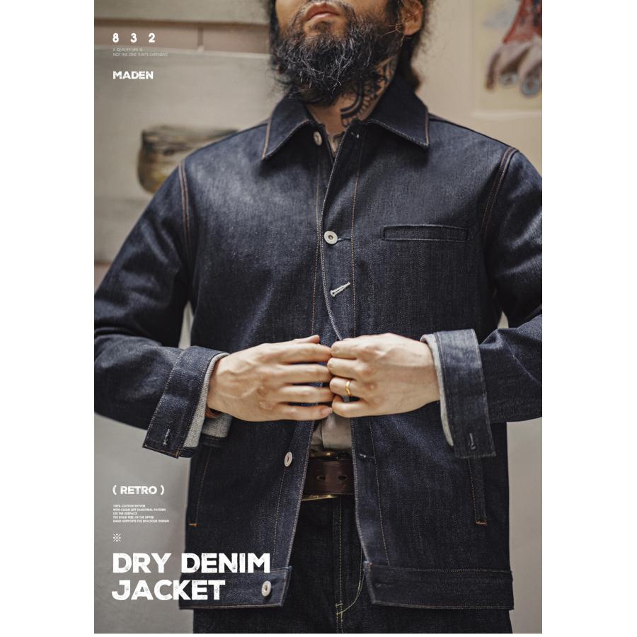 生デニムジャケット デニムワークジャケット デニム トラッカー ジャケット Gジャン ジージャン メンズ デニム 大きいサイズ アウトドア バイク ヘビーウェイト ホームアイホーム 生デニムジャケット デニムワークジャケット デニム